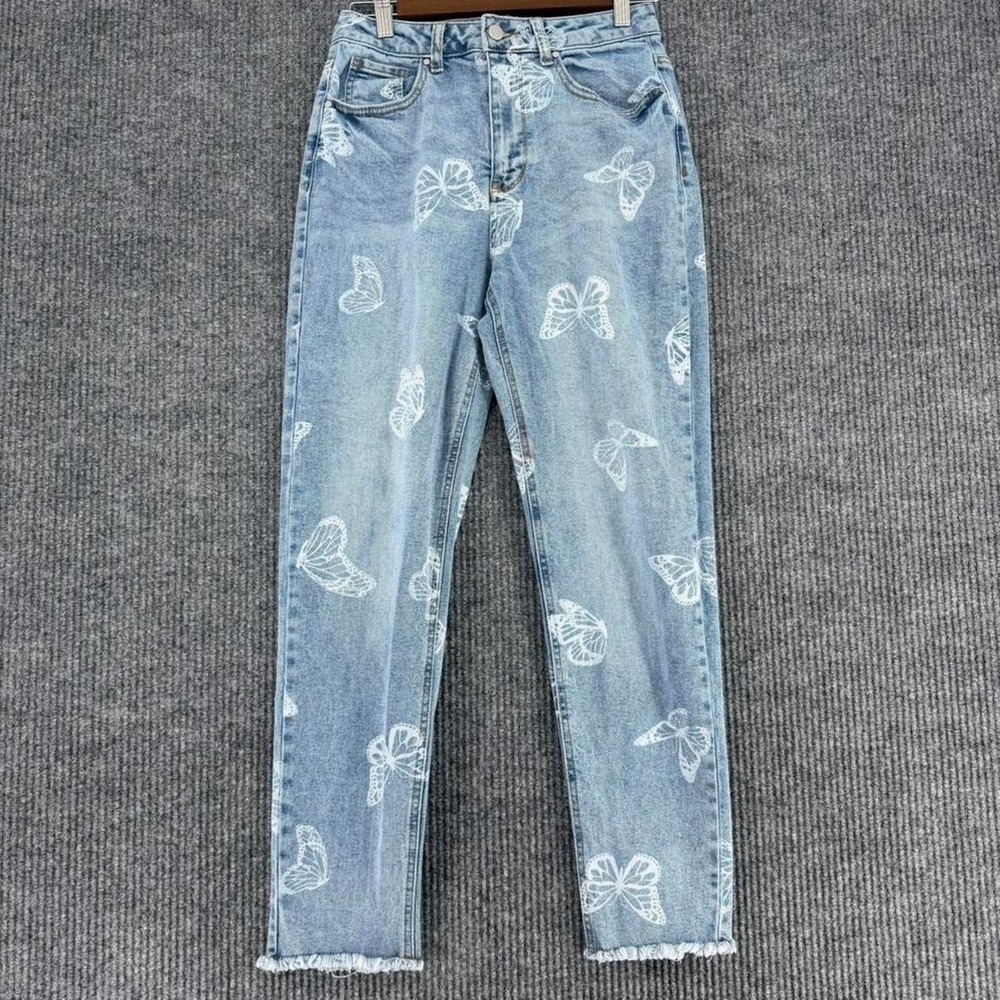 Tinseltown butterfly jeans size 7 medium fairy grunge coquette y2k mom jeans